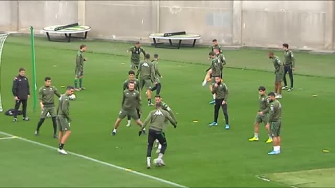 Aleña ya entrena con el Betis Aleña ya entrena con el Betis