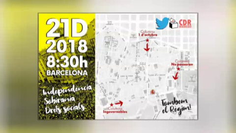 Alerta en Barcelona ante el 21D Alerta en Barcelona ante el 21D