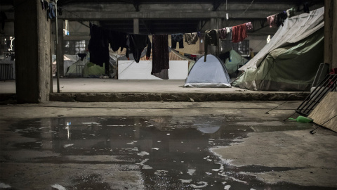 Imagen del interior del campamento de Softex. - MIGUEL SERRANO Imagen del interior del campamento de Softex. - MIGUEL SERRANO