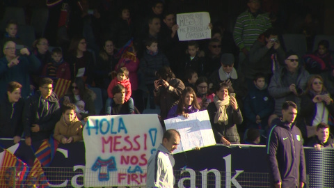 Más de 11.000 espectadores acuden al Miniestadi para ver al Barça Más de 11.000 espectadores acuden al Miniestadi para ver al Barça