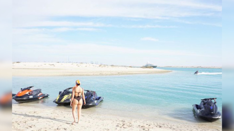 Georgina Rodríguez estrena 2021 con un posado en la playa Georgina Rodríguez estrena 2021 con un posado en la playa