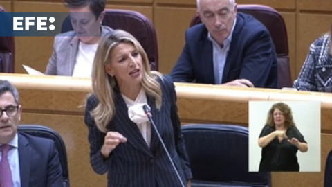 Díaz dice al PP que no cuente con Sumar para tumbar a Sánchez "ni hoy ni mañana ni nunca" Díaz dice al PP que no cuente con Sumar para tumbar a Sánchez "ni hoy ni mañana ni nunca"
