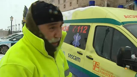 Toledo restringe el tráfico y sólo se puede circular con cadenas Toledo restringe el tráfico y sólo se puede circular con cadenas