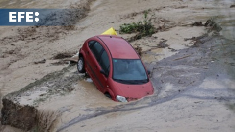 Desbordamiento del río Guadalhorce a su paso por Álora Desbordamiento del río Guadalhorce a su paso por Álora
