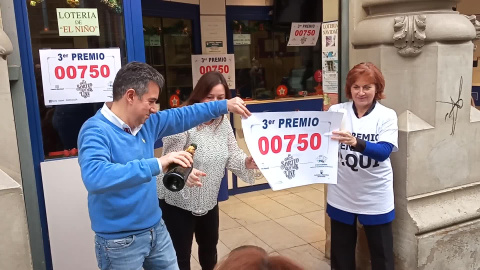 El tercer premio deja un millón de euros en Zaragoza El tercer premio deja un millón de euros en Zaragoza