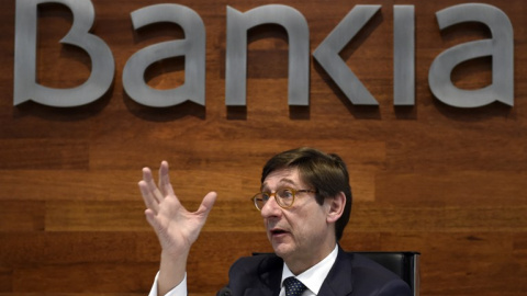 El presidente de Bankia, Jose Ignacio Goirigolzarri, durante una rueda de prensa. AFP/ Gerard Julien El presidente de Bankia, Jose Ignacio Goirigolzarri, durante una rueda de prensa. AFP/ Gerard Julien