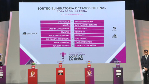 Barcelona-Leganés y Zaragoza-Real Madrid, duelos de octavos Barcelona-Leganés y Zaragoza-Real Madrid, duelos de octavos