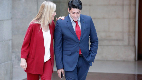 El alcalde de Alcorcón, David Pérez, junto a la presidenta de la Comunidad y de la Gestora del PP de Madrid, Cristina Cifuentes, en una imagen de archivo. Foto: COMUNIDAD DE MADRID El alcalde de Alcorcón, David Pérez, junto a la presidenta de la Comunidad y de la Gestora del PP de Madrid, Cristina Cifuentes, en una imagen de archivo. Foto: COMUNIDAD DE MADRID