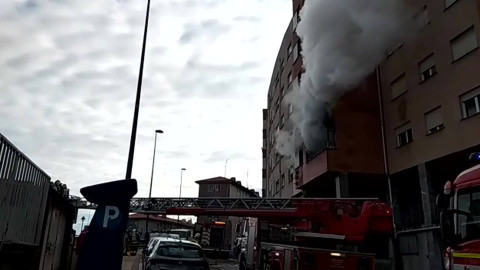 Incendio en una vivienda de Barakaldo Incendio en una vivienda de Barakaldo