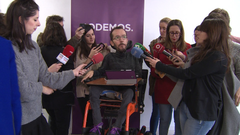 Declaraciones de Pablo Echenique antes del Comité Electoral Declaraciones de Pablo Echenique antes del Comité Electoral