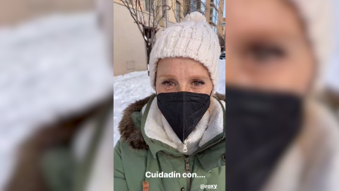 Maria Castro avisa del problema que supone el hielo en Madrid Maria Castro avisa del problema que supone el hielo en Madrid