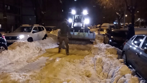 Limpieza de las calles de Moratalaz tras el paso de 'Filomena' Limpieza de las calles de Moratalaz tras el paso de 'Filomena'