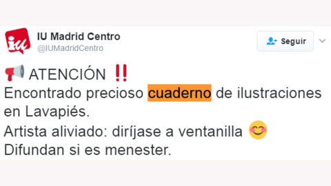 Tuit de @IUMadridCentro Tuit de @IUMadridCentro