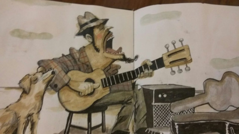 Ilustración del cuaderno encontrado en Lavapiés. Ilustración del cuaderno encontrado en Lavapiés.