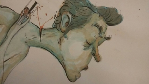 Ilustración en el cuaderno encontrado en Lavapiés. Ilustración en el cuaderno encontrado en Lavapiés.