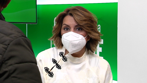 Susana Díaz durante una rueda de prensa en Sevilla Susana Díaz durante una rueda de prensa en Sevilla