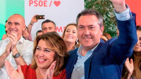 Susana Díaz y Juan Espadas en una imagen de archivo.- EFE Susana Díaz y Juan Espadas en una imagen de archivo.- EFE