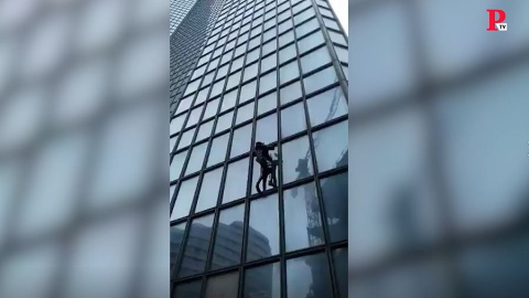 El Spider-Man francés, contra la reforma de las pensiones El Spider-Man francés, contra la reforma de las pensiones