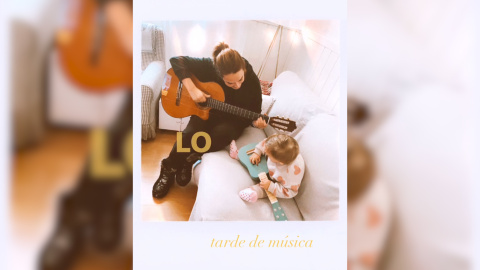 Toñi Moreno disfruta de un día musical junto a la pequeña Lola