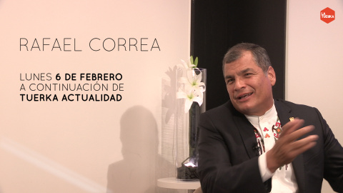 Rafael Correa, entrevistado por Pablo Iglesias de 'Otra Vuelta de Tuerka' Rafael Correa, entrevistado por Pablo Iglesias de 'Otra Vuelta de Tuerka'