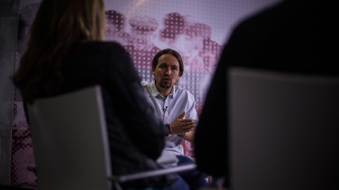 Pablo Iglesias, en la redacción de 'Público'. JAIRO VARGAS Pablo Iglesias, en la redacción de 'Público'. JAIRO VARGAS