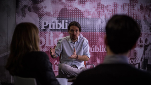 Pablo Iglesias, en la redacción de 'Público'. JAIRO VARGAS Pablo Iglesias, en la redacción de 'Público'. JAIRO VARGAS