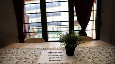 Un dels habitatges per a refugiats de la Casa Bloc. EFE
