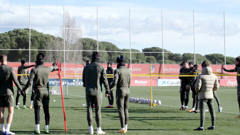 El Atlético de Madrid prepara el partido ante el Alavés El Atlético de Madrid prepara el partido ante el Alavés