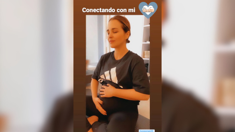 Paula Echevarría no para de ejercitarse pese al avance de su embarazo Paula Echevarría no para de ejercitarse pese al avance de su embarazo