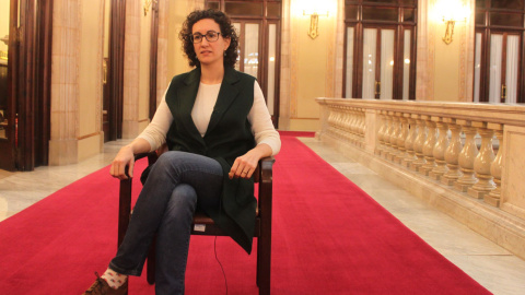 Rovira durant l'entrevista. MARC FONT Rovira durant l'entrevista. MARC FONT