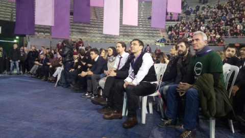 Esperando la proclamación de Pablo Iglesias como secretario general de Podemos Esperando la proclamación de Pablo Iglesias como secretario general de Podemos