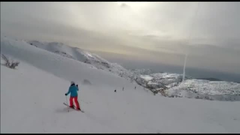 Un esquiador graba los misiles antiaéreos del Ejército israelí Un esquiador graba los misiles antiaéreos del Ejército israelí