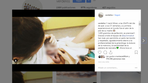 Verdeliss da a luz a su séptima hija, Miren Verdeliss da a luz a su séptima hija, Miren