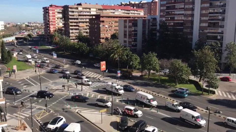 Llegada a Valencia de los hosteleros de Castellón para pedir ayudas al sector Llegada a Valencia de los hosteleros de Castellón para pedir ayudas al sector