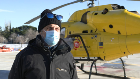 Piloto afirma que evaluarán el estado de Madrid en helicóptero Piloto afirma que evaluarán el estado de Madrid en helicóptero