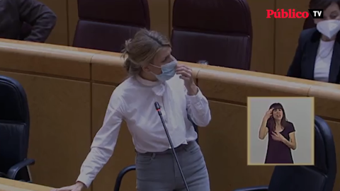 Yolanda Díaz defiende su gestión frente al PP Yolanda Díaz defiende su gestión frente al PP