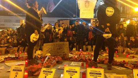Las 3 mujeres que continúan en huelga de hambre llevan 14 días. PÚBLICO Las 3 mujeres que continúan en huelga de hambre llevan 14 días. PÚBLICO