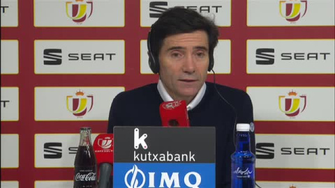 Marcelino: "Para estar en la final tenemos que jugar como en la segunda parte" Marcelino: "Para estar en la final tenemos que jugar como en la segunda parte"