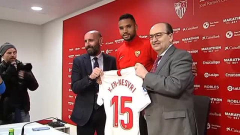 En-Nesyri presentado como nuevo jugador del Sevilla En-Nesyri presentado como nuevo jugador del Sevilla