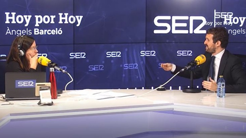 Los titubeos de Pablo Casado al hablar de Vox Los titubeos de Pablo Casado al hablar de Vox