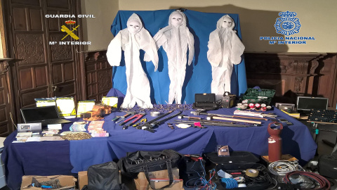 Elementos incautados por la Policía Nacional./ EUROPA PRESS Elementos incautados por la Policía Nacional./ EUROPA PRESS