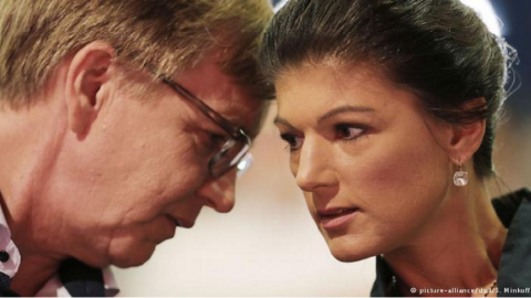 Dietmar Bartsch y Sahra Wagenknecht, cabezas de cartel de la Izquierda alemana.