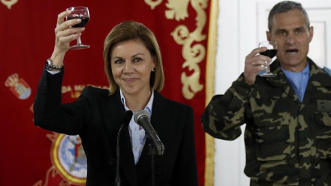 Cospedal, en Líbano este jueves. EFE/Chema Moya Cospedal, en Líbano este jueves. EFE/Chema Moya