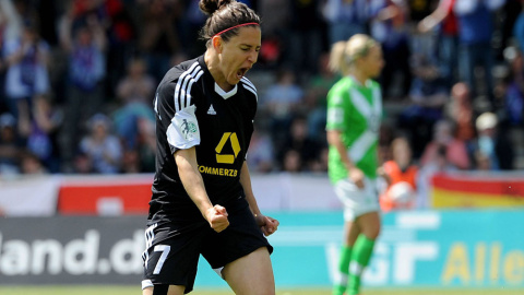 Vero Boquete celebra un gol con el FFC Frankfurt. /CORDON PRESS Vero Boquete celebra un gol con el FFC Frankfurt. /CORDON PRESS