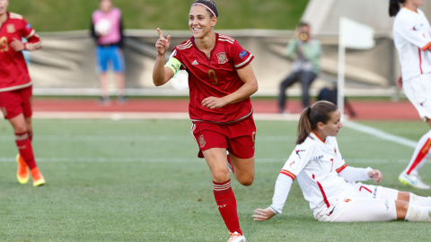 Vero Boquete celebra un gol en un partido con la selección española. /EIDAN RUBIO (RFEF) Vero Boquete celebra un gol en un partido con la selección española. /EIDAN RUBIO (RFEF)