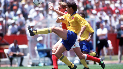 Escobar en el partido contra Suiza en el Mundial de 1994. /CORDON PRESS Escobar en el partido contra Suiza en el Mundial de 1994. /CORDON PRESS