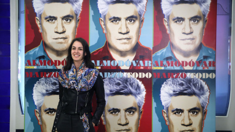 La portavoz del Ayuntamiento de Madrid, Rita Maestre, posa a su llegada a la inauguración de la primera retrospectiva de la Filmoteca Española a Pedro Almodóvar. EFE La portavoz del Ayuntamiento de Madrid, Rita Maestre, posa a su llegada a la inauguración de la primera retrospectiva de la Filmoteca Española a Pedro Almodóvar. EFE