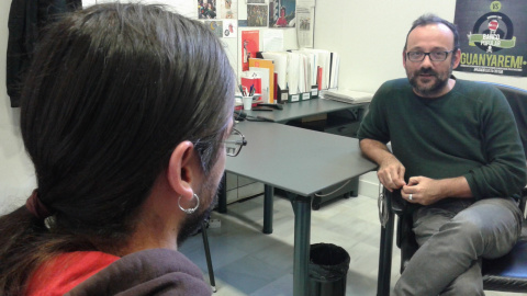 Imatge de l'entrevista amb 'Públic'. FRANCESC PERIS Imatge de l'entrevista amb 'Públic'. FRANCESC PERIS