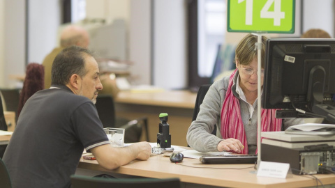 Una oficina de la Seguridad Social. E.P. Una oficina de la Seguridad Social. E.P.