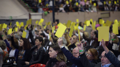 Votació durant l'assemblea constituent dels Comuns. PÚBLIC